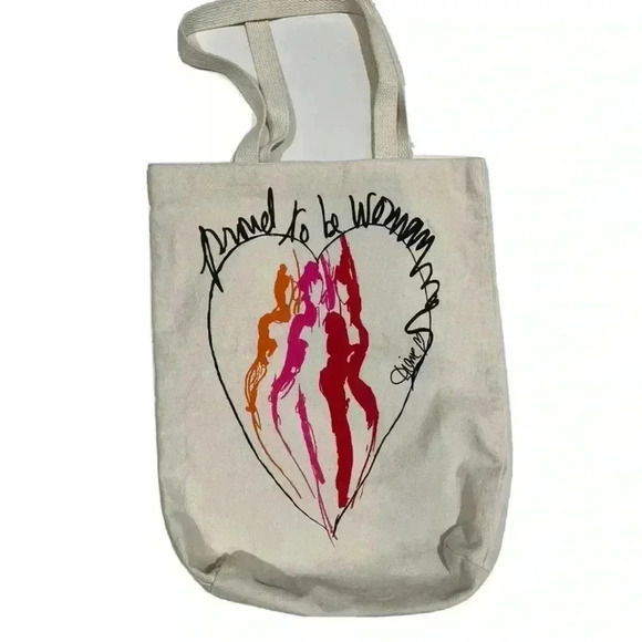 NWT Limited edition Diane Von Furstenberg DVF cream Proud to be a Woman tote bag - Picture 3 of 3